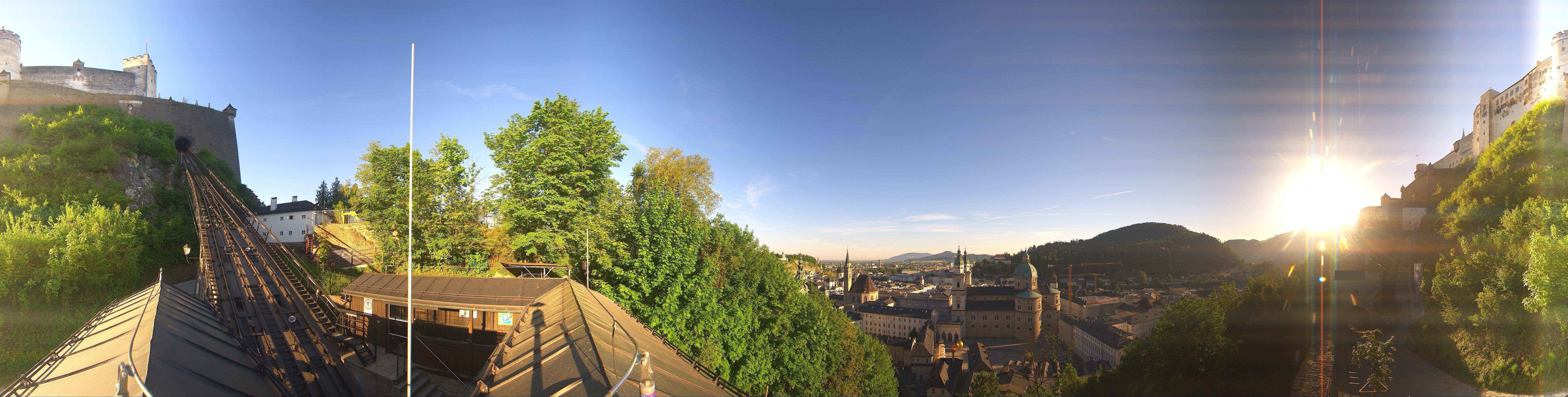 Archiv Foto Webcam Panorama Salzburg Festungsbahn