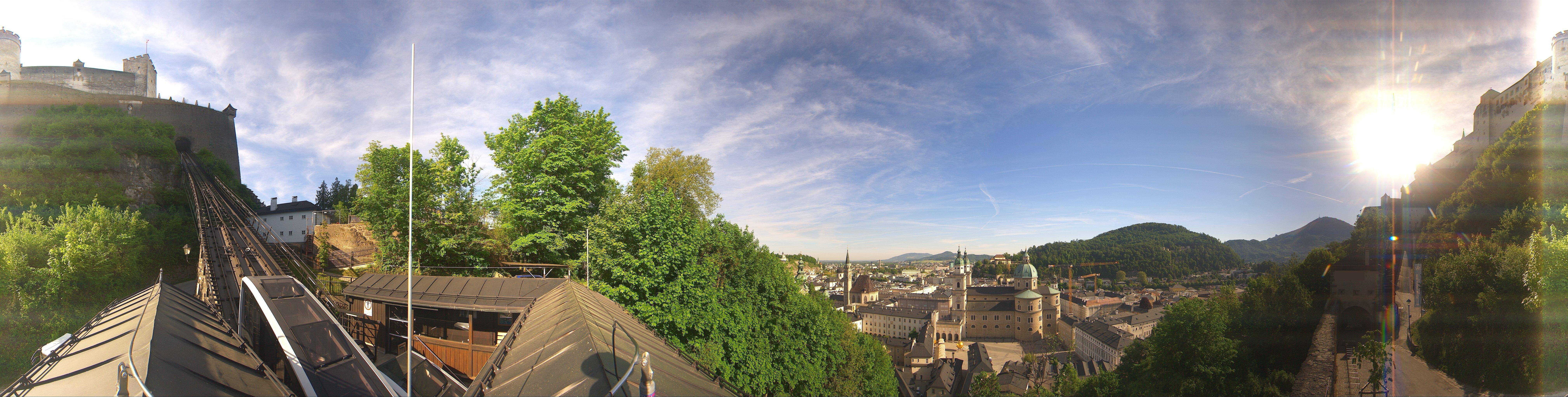 Archiv Foto Webcam Panorama Salzburg Festungsbahn