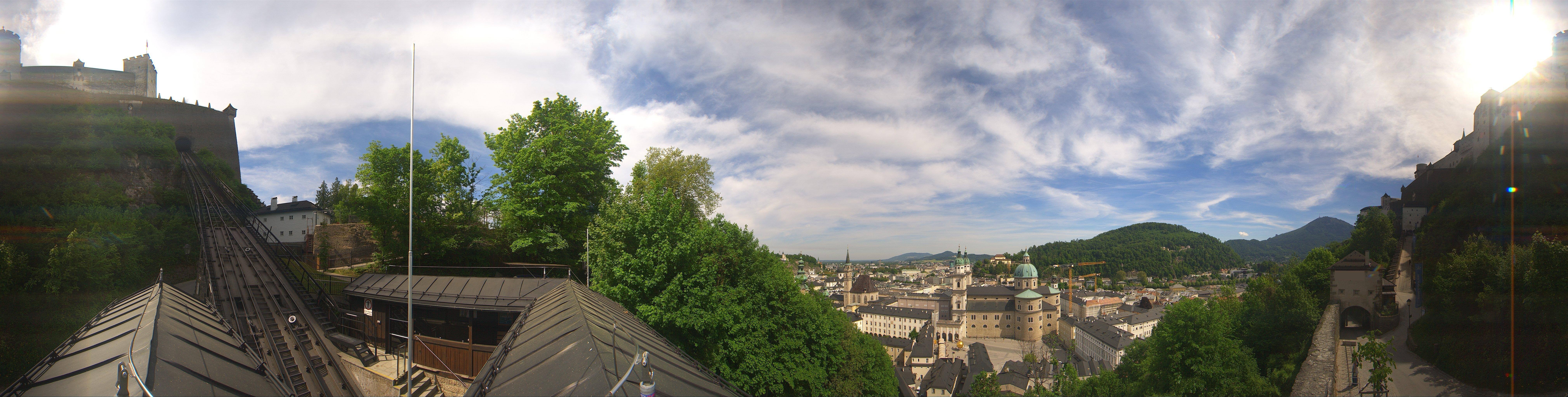 Archiv Foto Webcam Panorama Salzburg Festungsbahn