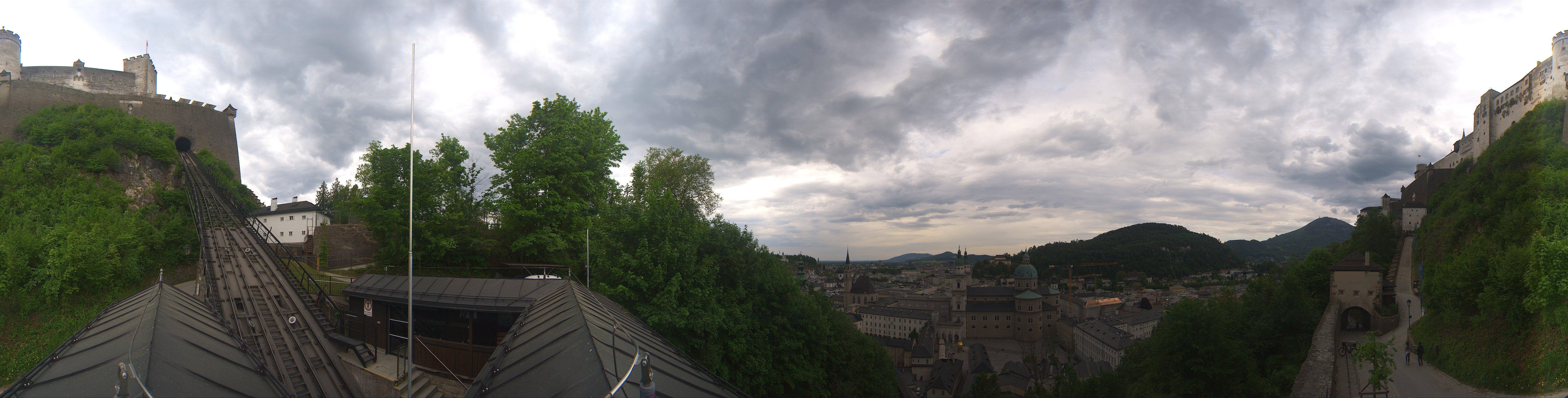 Archiv Foto Webcam Panorama Salzburg Festungsbahn
