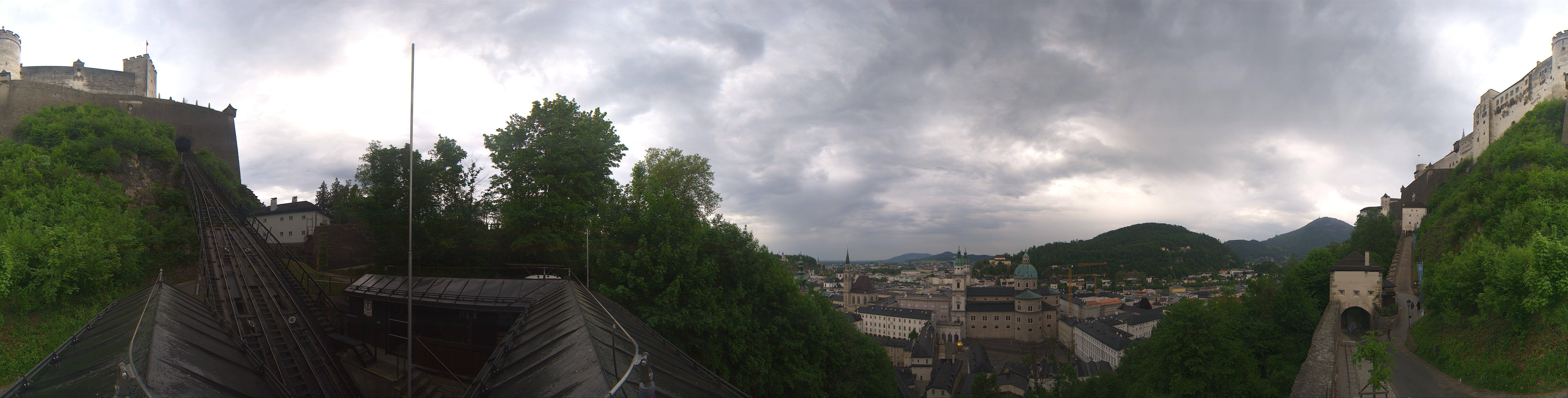 Archiv Foto Webcam Panorama Salzburg Festungsbahn
