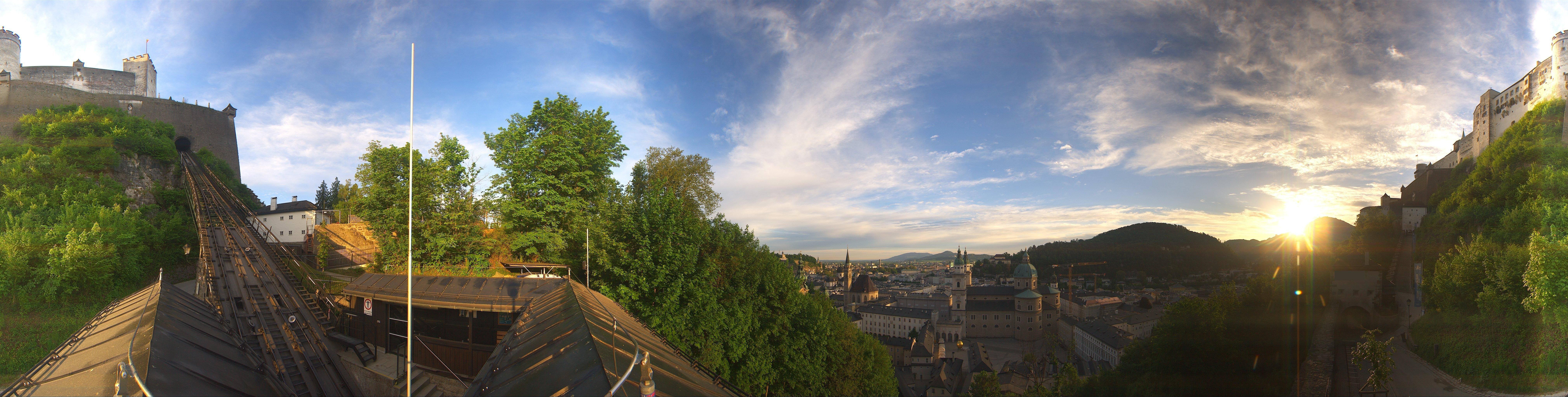 Archiv Foto Webcam Panorama Salzburg Festungsbahn