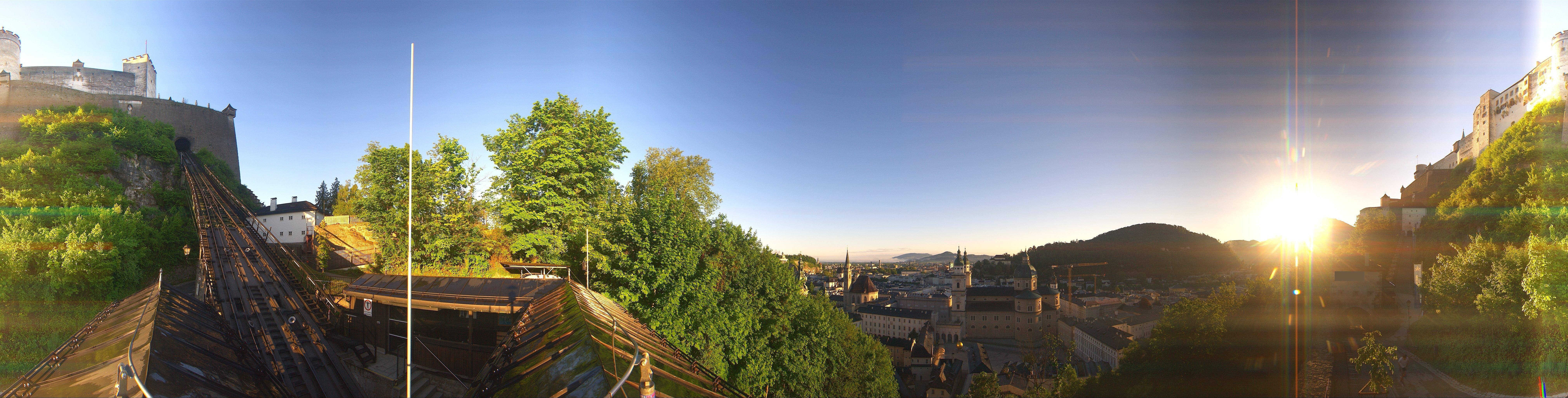 Archiv Foto Webcam Panorama Salzburg Festungsbahn