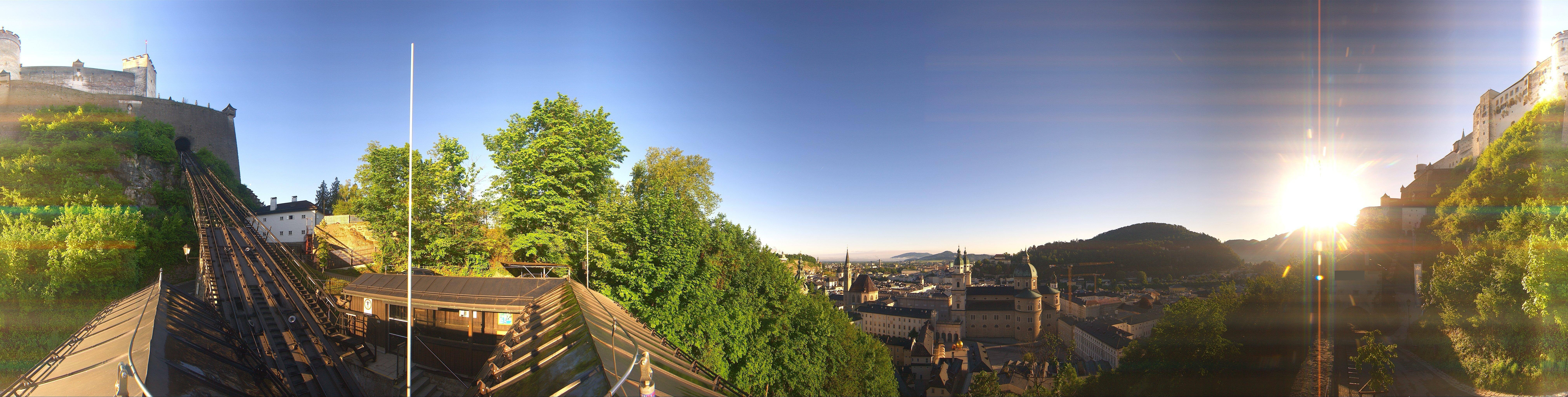 Archiv Foto Webcam Panorama Salzburg Festungsbahn