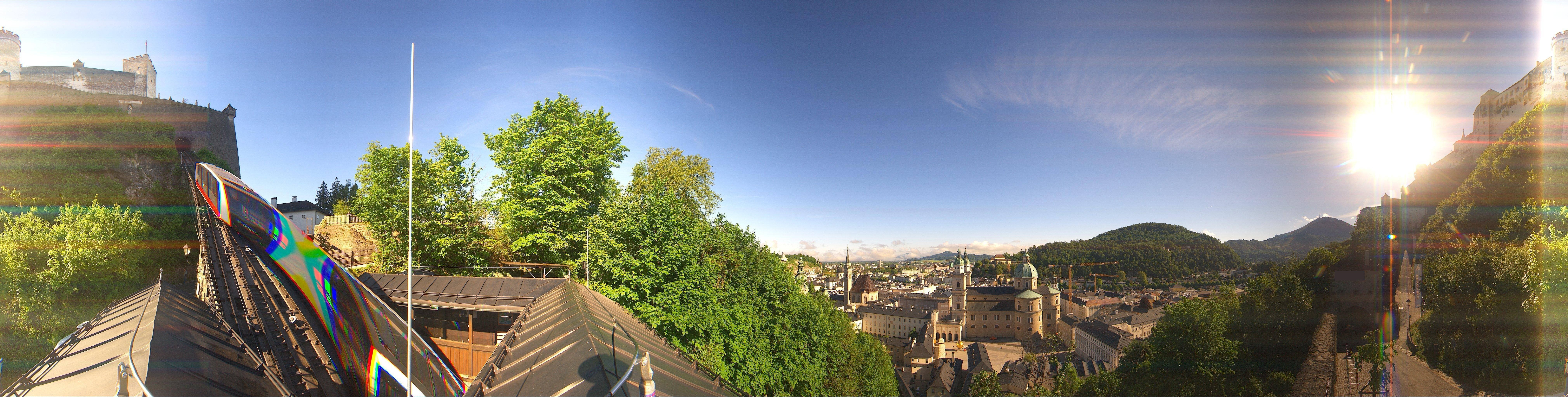 Archiv Foto Webcam Panorama Salzburg Festungsbahn