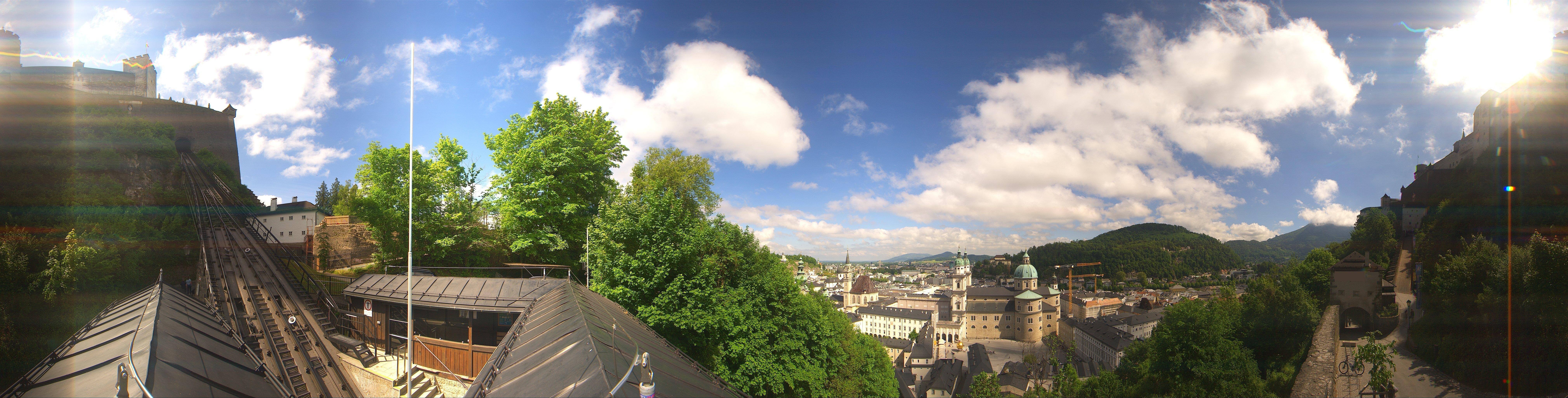 Archiv Foto Webcam Panorama Salzburg Festungsbahn