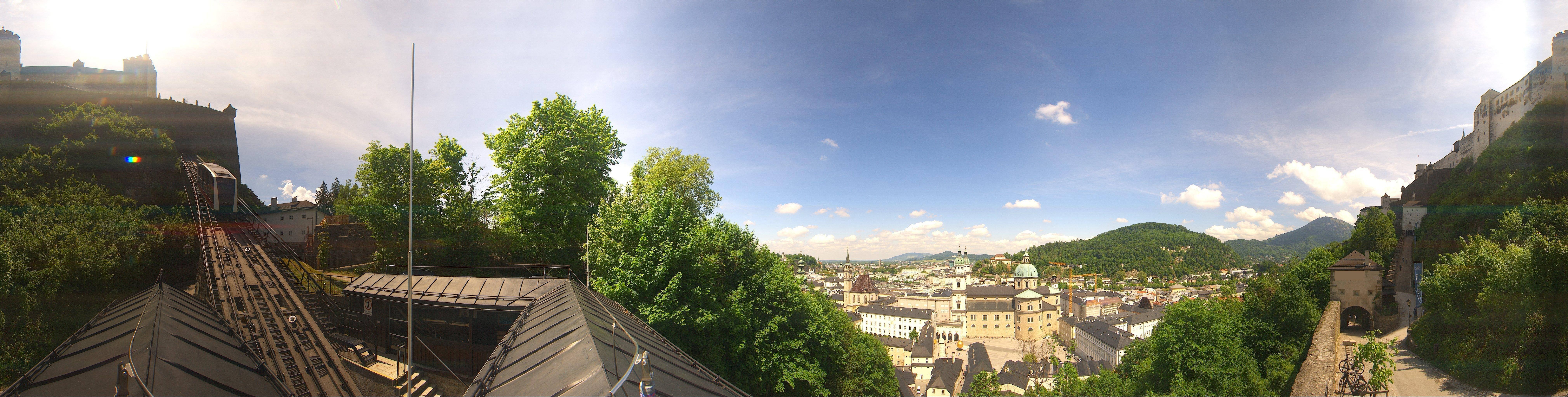 Archiv Foto Webcam Panorama Salzburg Festungsbahn