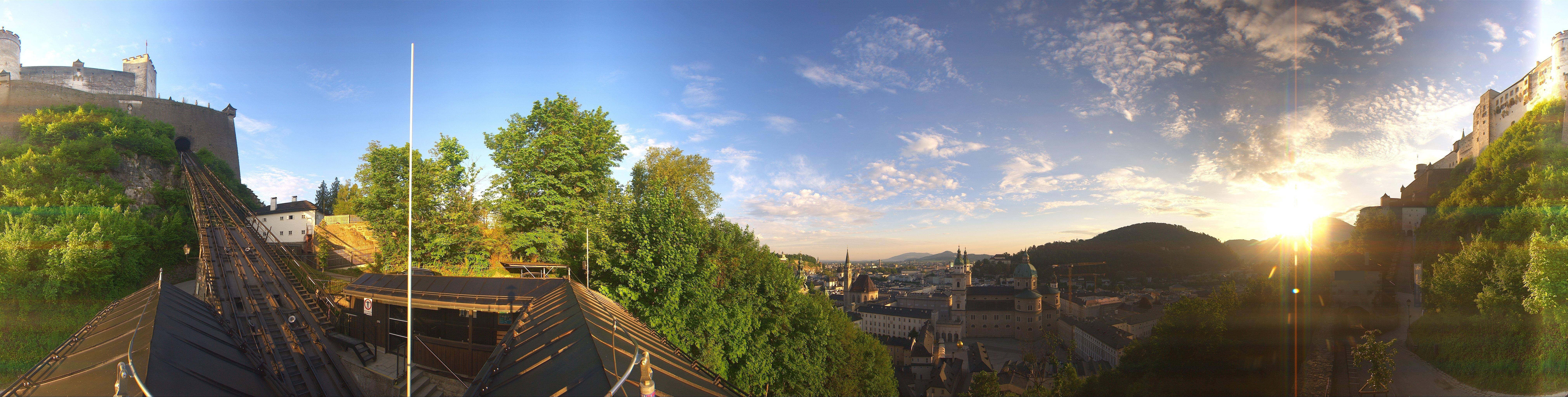 Archiv Foto Webcam Panorama Salzburg Festungsbahn