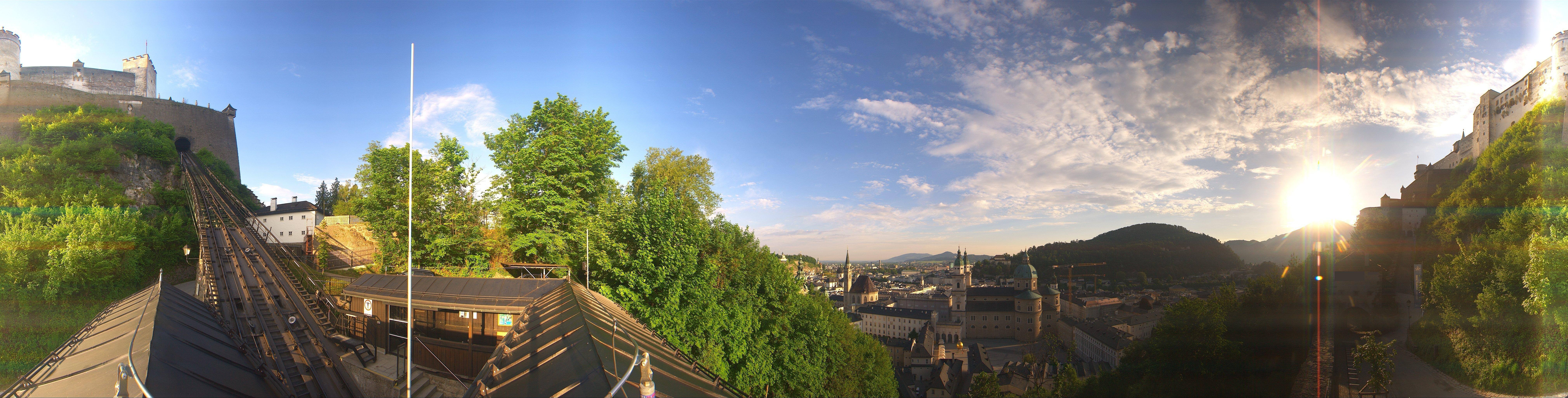 Archiv Foto Webcam Panorama Salzburg Festungsbahn