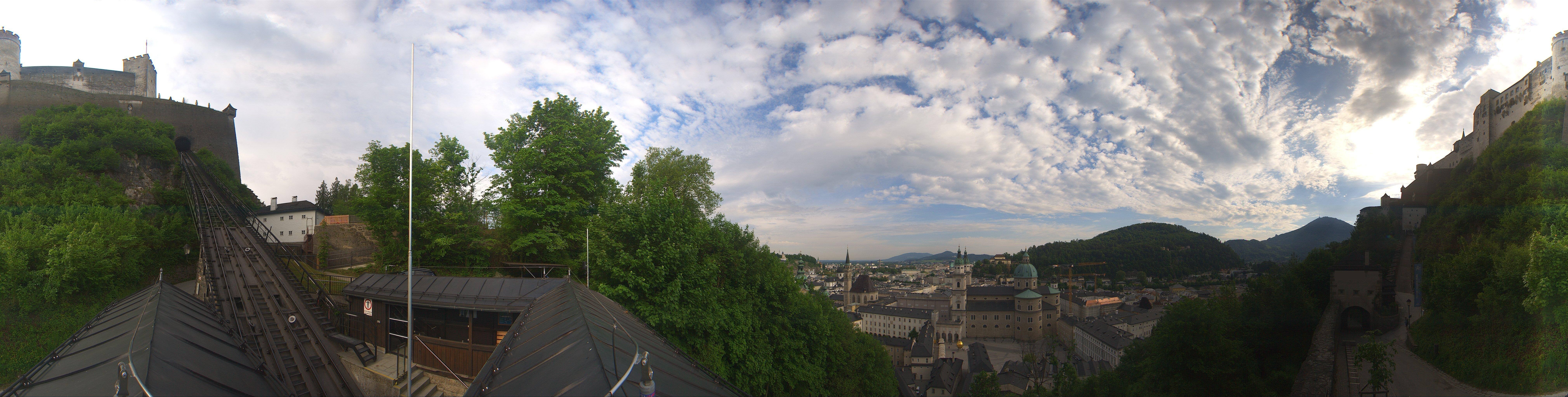 Archiv Foto Webcam Panorama Salzburg Festungsbahn