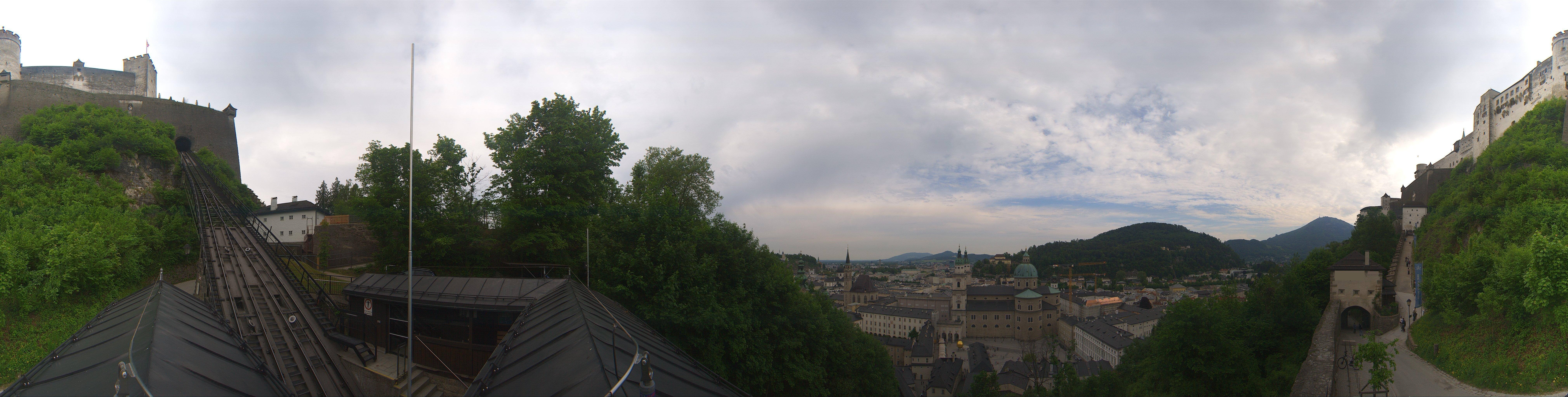 Archiv Foto Webcam Panorama Salzburg Festungsbahn