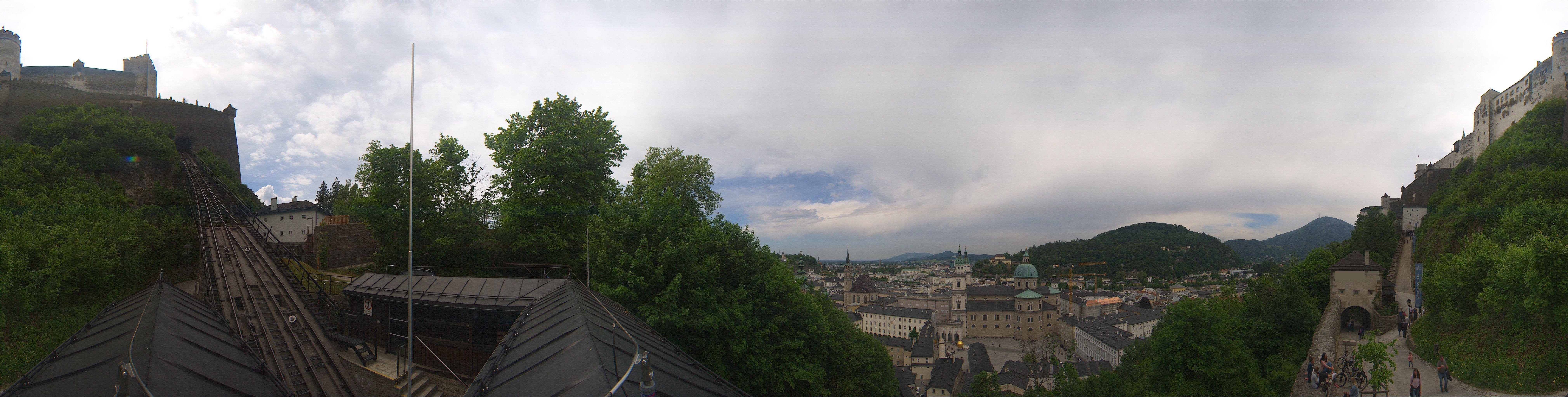 Archiv Foto Webcam Panorama Salzburg Festungsbahn