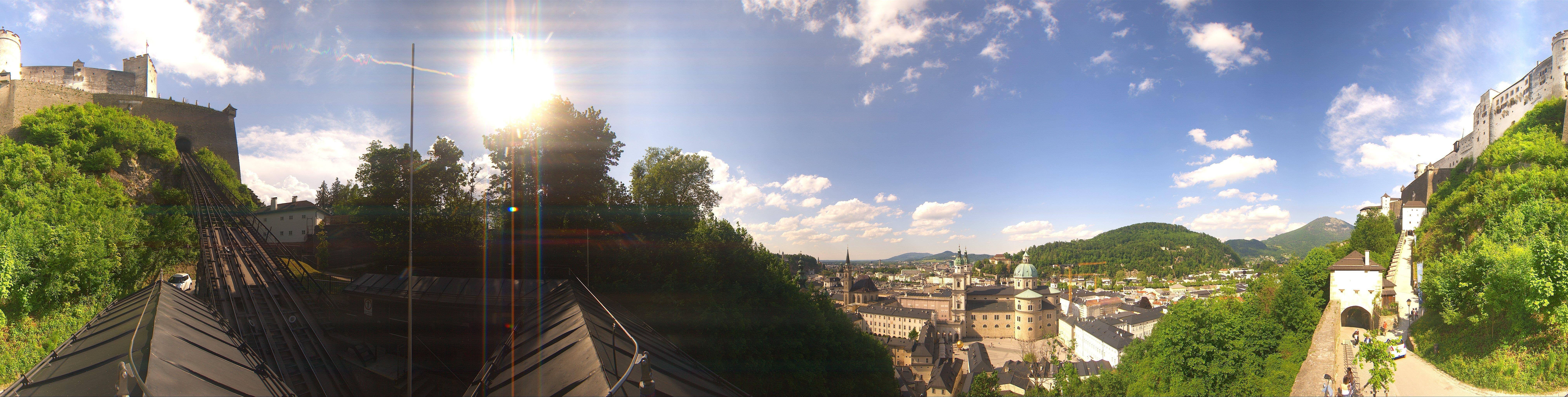 Archiv Foto Webcam Panorama Salzburg Festungsbahn