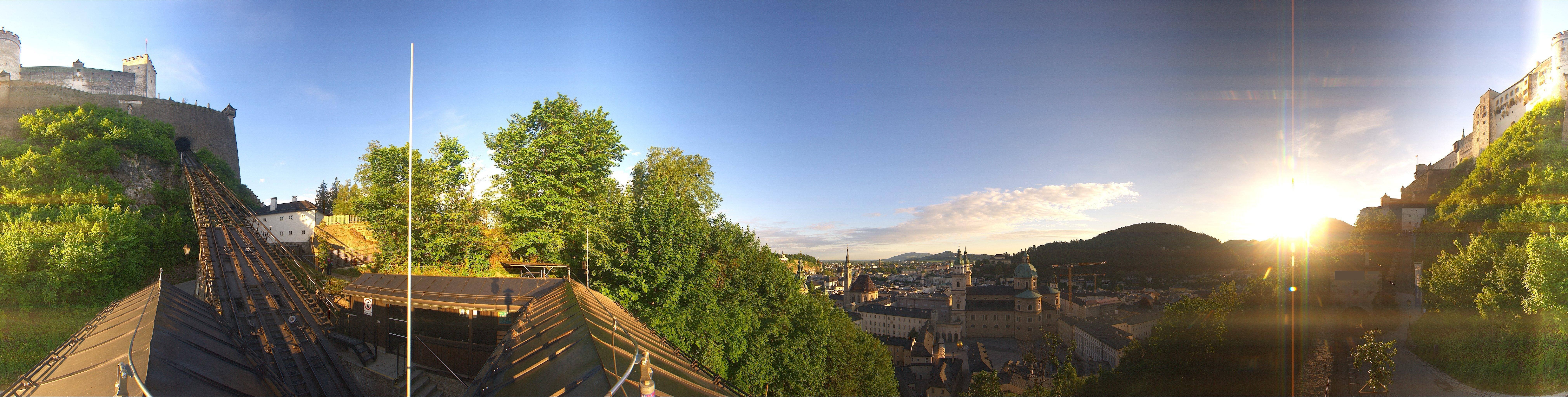Archiv Foto Webcam Panorama Salzburg Festungsbahn