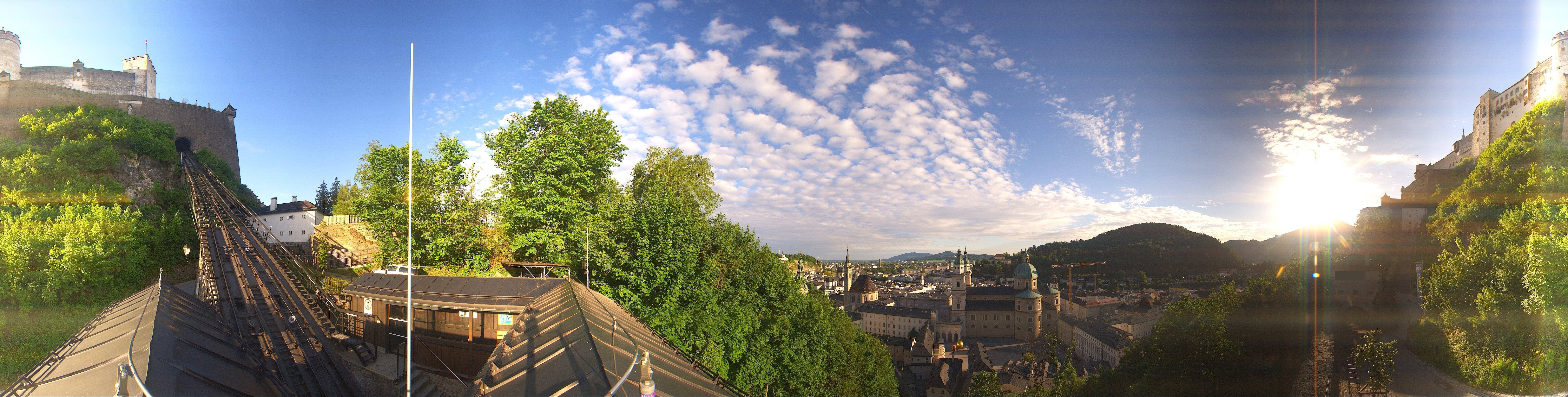 Archiv Foto Webcam Panorama Salzburg Festungsbahn