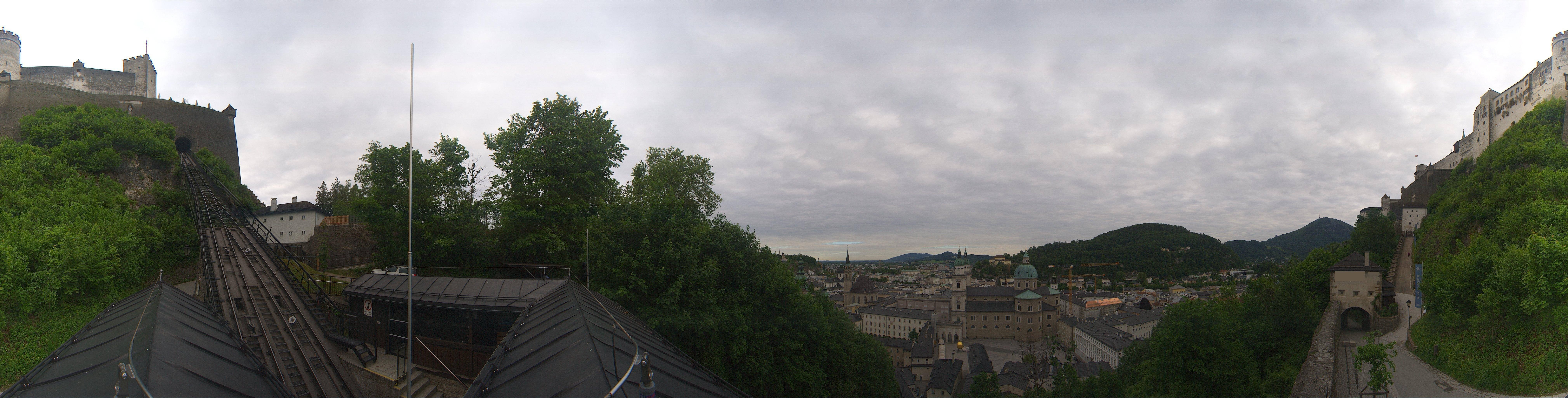 Archiv Foto Webcam Panorama Salzburg Festungsbahn