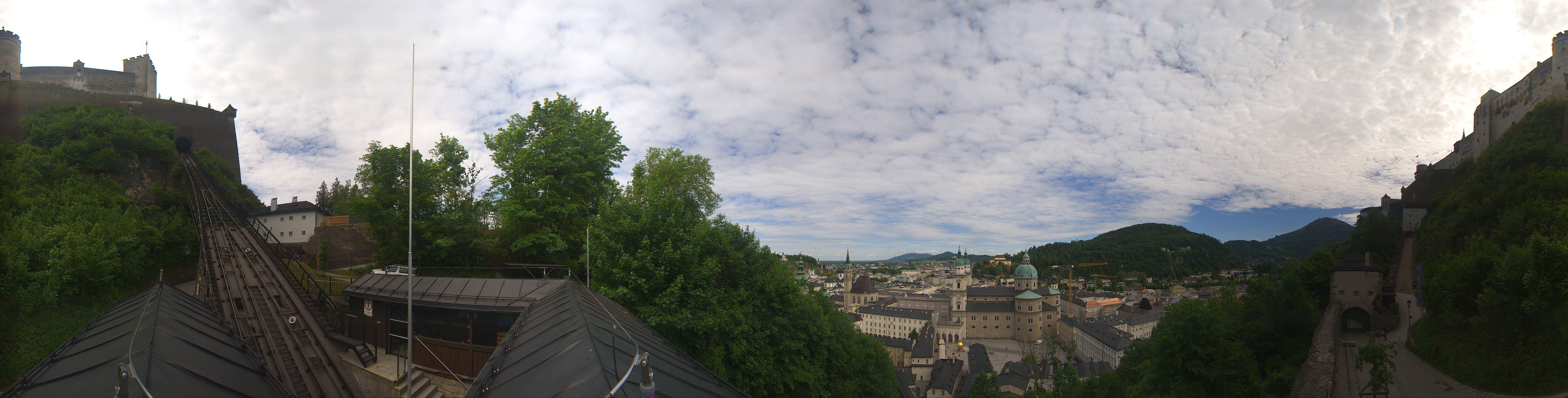 Archiv Foto Webcam Panorama Salzburg Festungsbahn