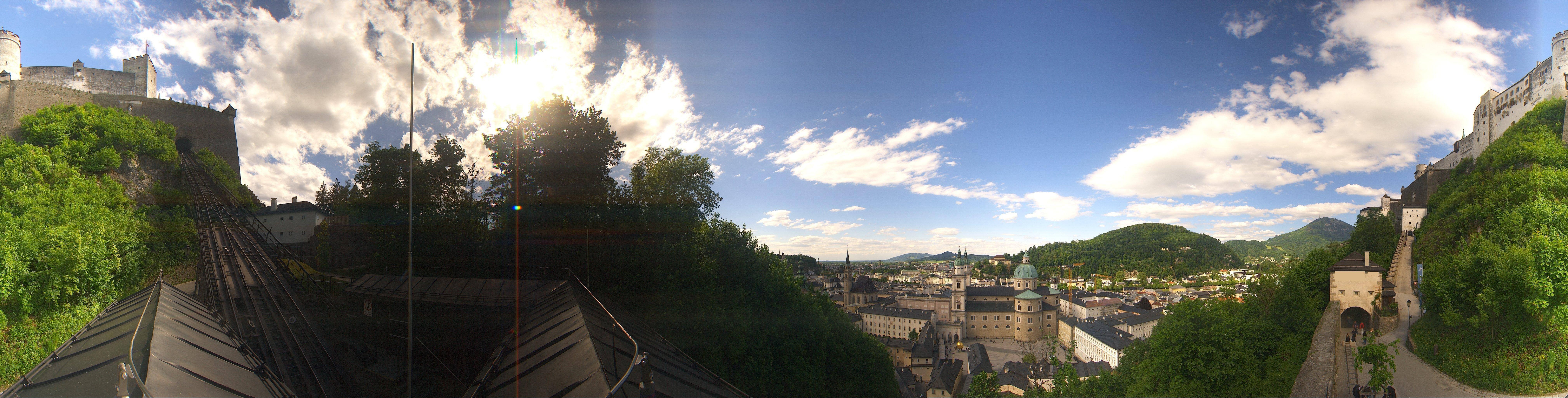 Archiv Foto Webcam Panorama Salzburg Festungsbahn