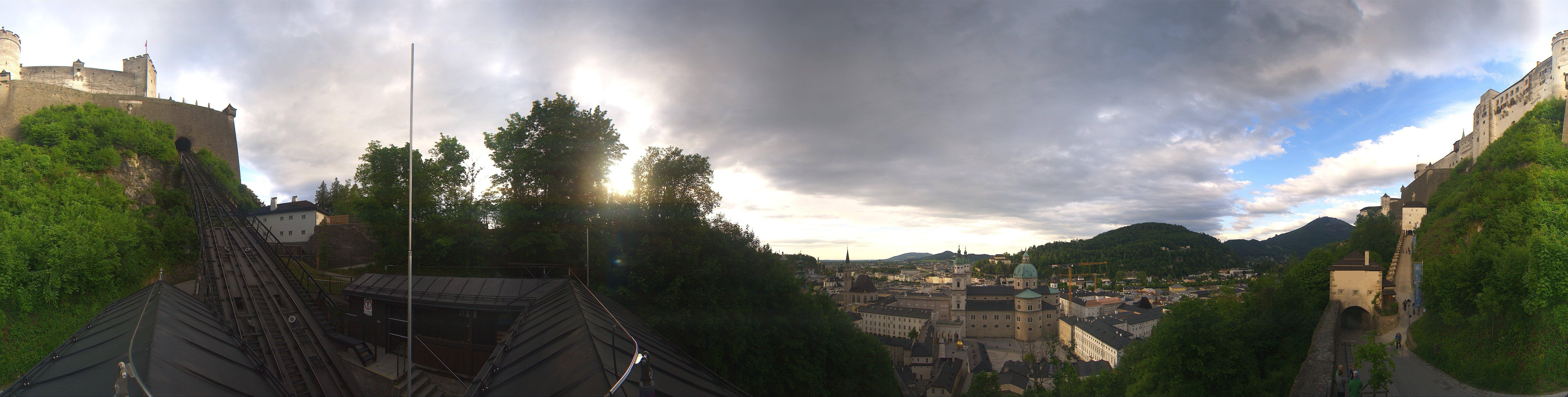 Archiv Foto Webcam Panorama Salzburg Festungsbahn