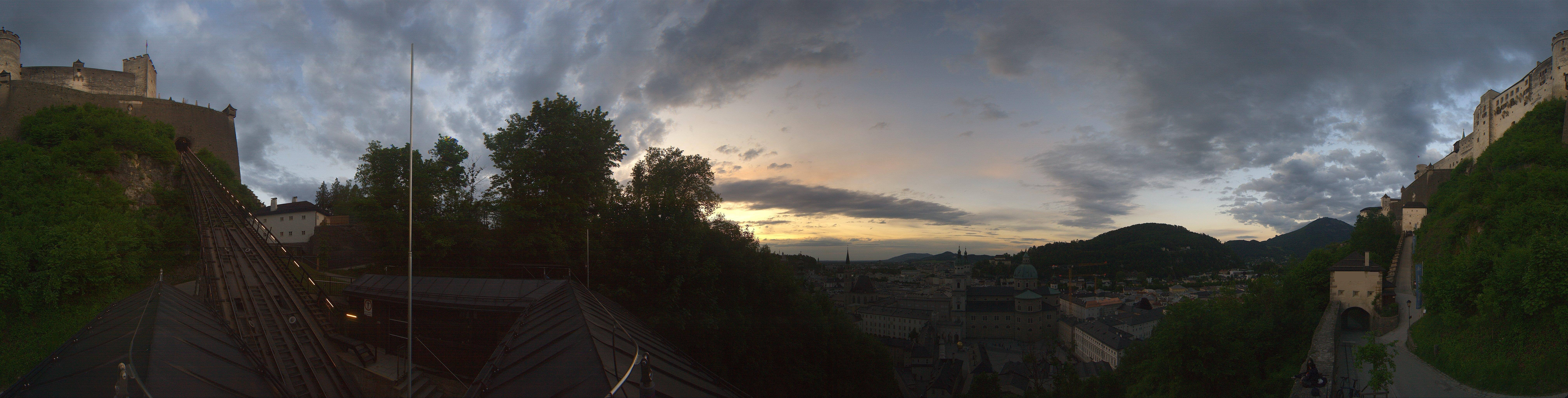 Archiv Foto Webcam Panorama Salzburg Festungsbahn