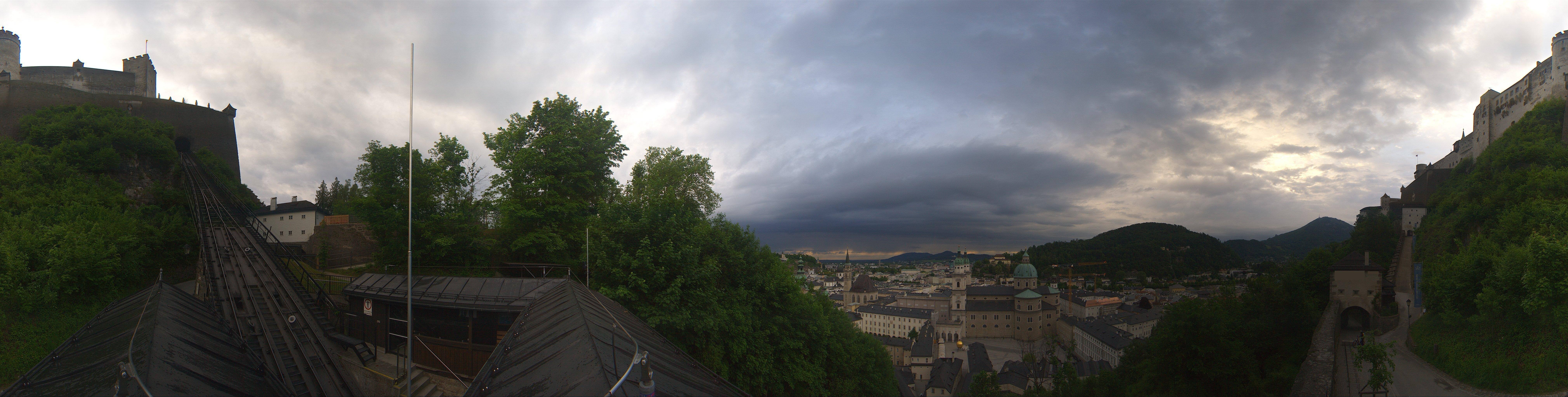 Archiv Foto Webcam Panorama Salzburg Festungsbahn