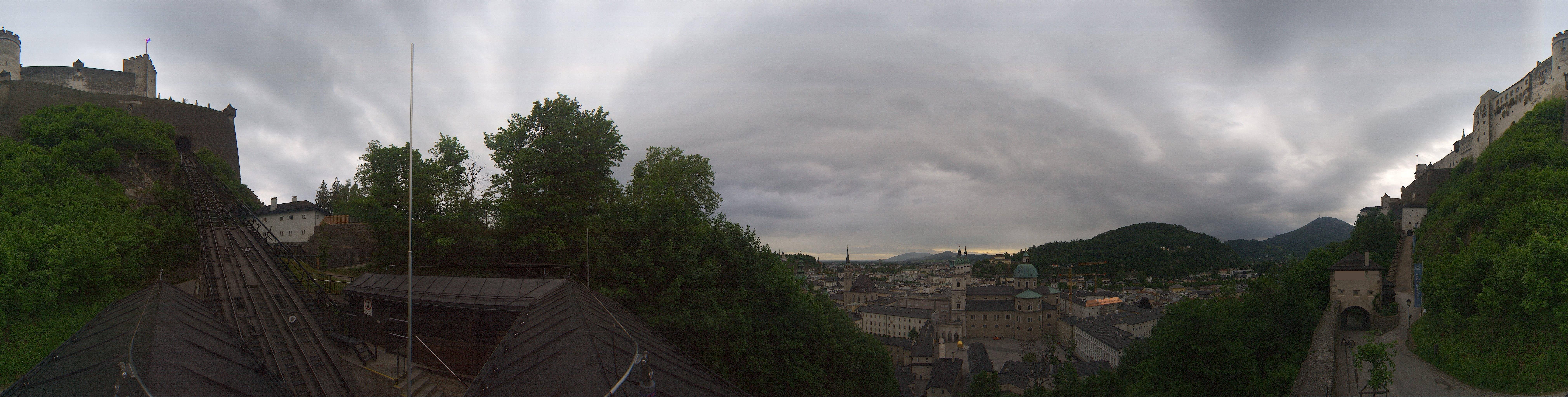Archiv Foto Webcam Panorama Salzburg Festungsbahn
