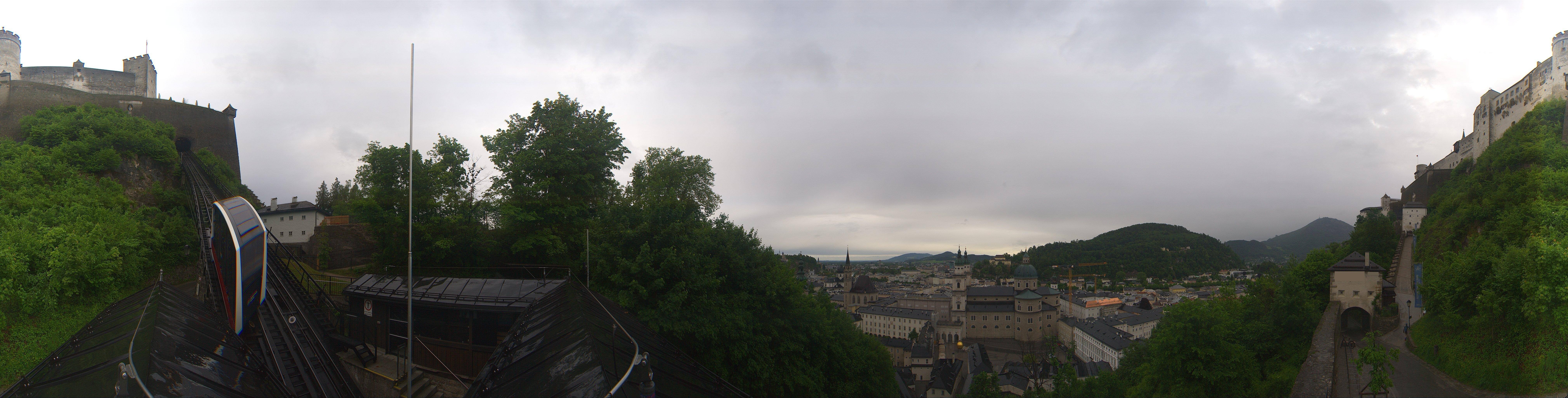 Archiv Foto Webcam Panorama Salzburg Festungsbahn