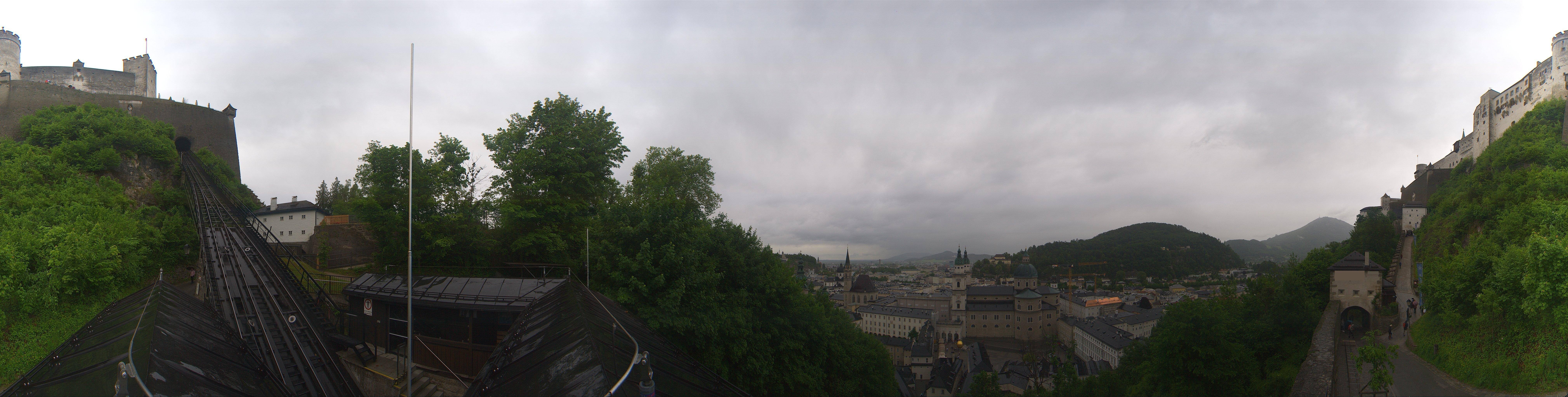 Archiv Foto Webcam Panorama Salzburg Festungsbahn