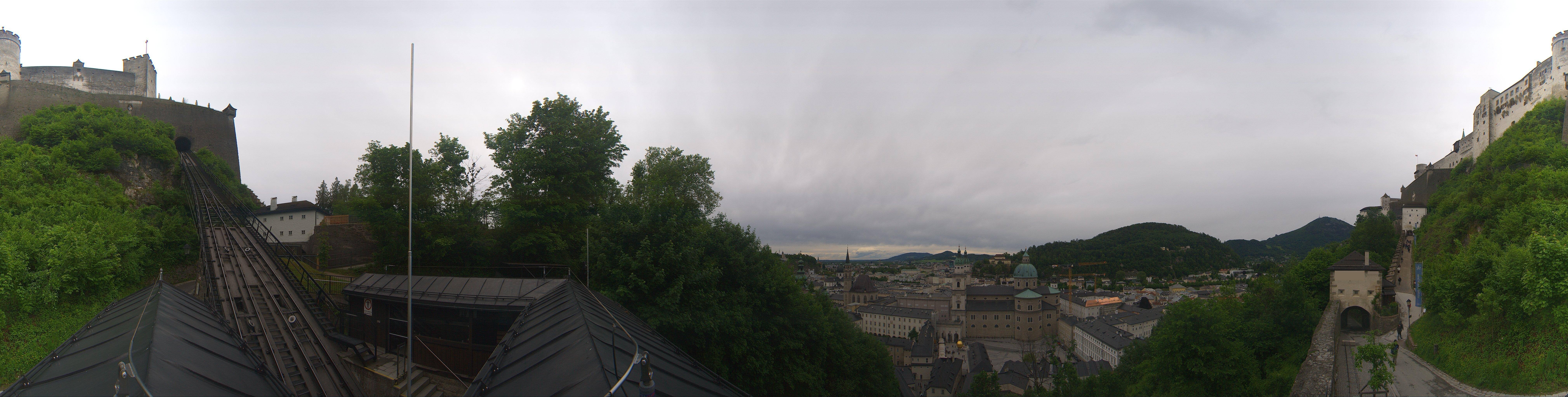 Archiv Foto Webcam Panorama Salzburg Festungsbahn