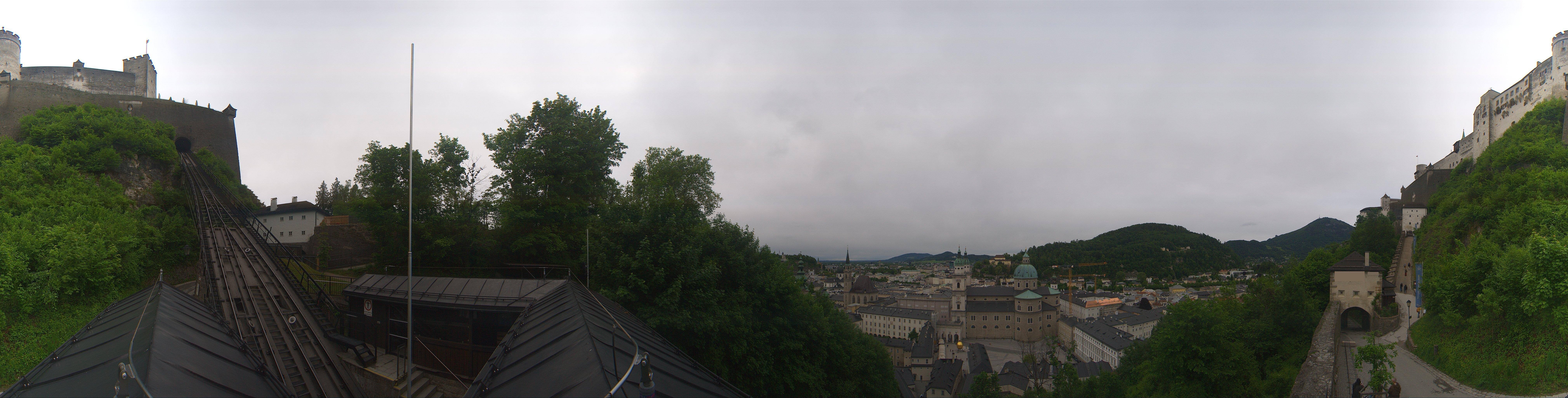 Archiv Foto Webcam Panorama Salzburg Festungsbahn