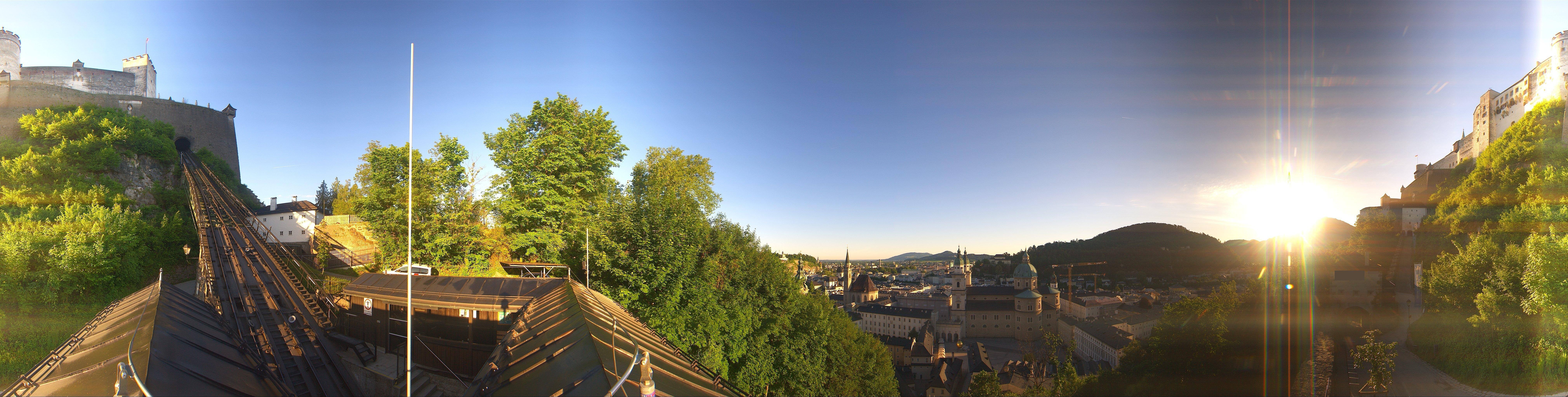 Archiv Foto Webcam Panorama Salzburg Festungsbahn