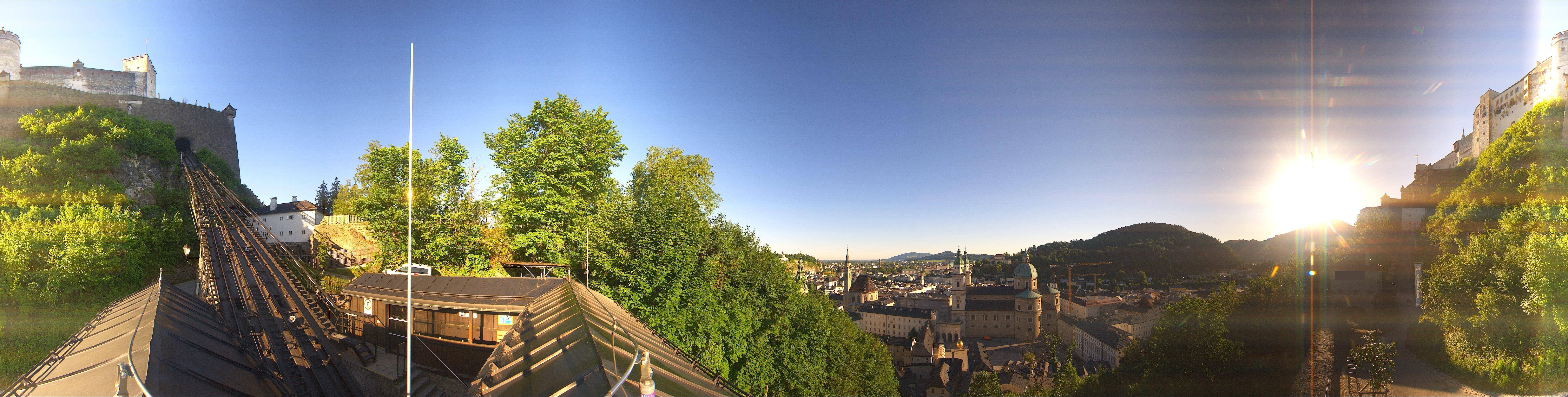 Archiv Foto Webcam Panorama Salzburg Festungsbahn