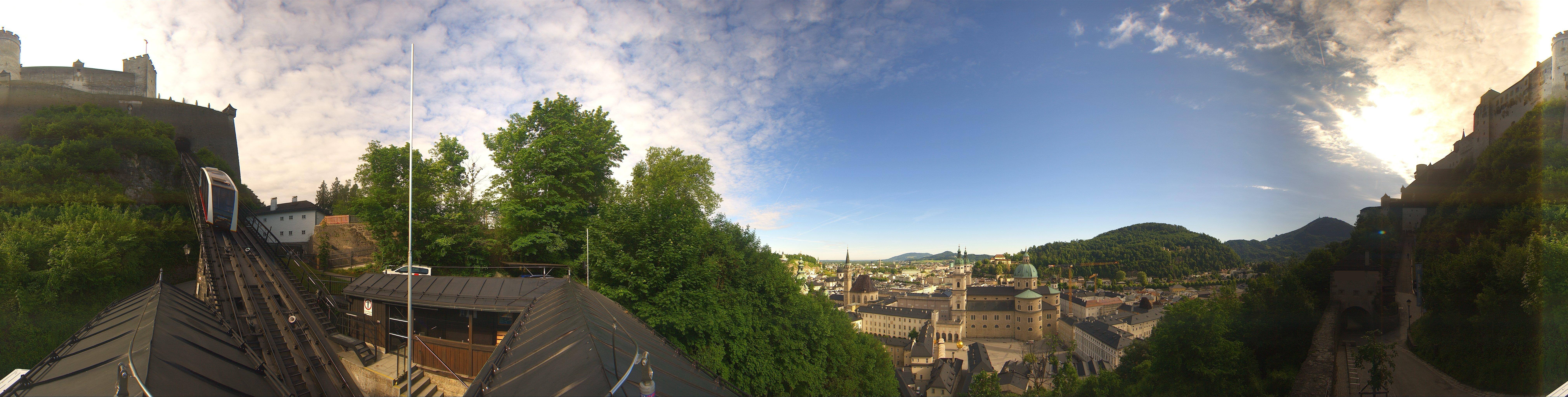 Archiv Foto Webcam Panorama Salzburg Festungsbahn