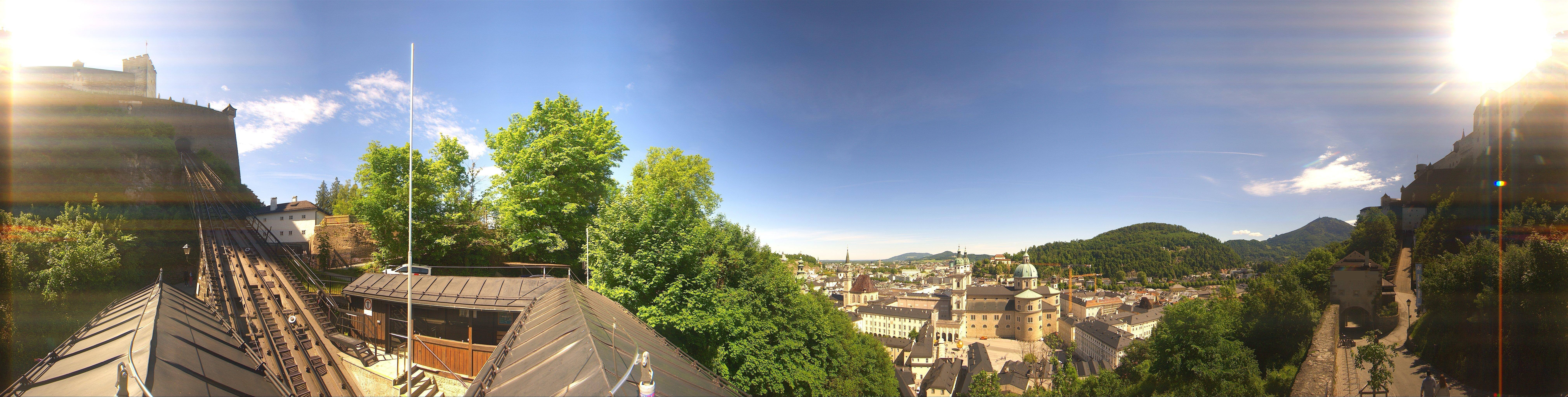 Archiv Foto Webcam Panorama Salzburg Festungsbahn