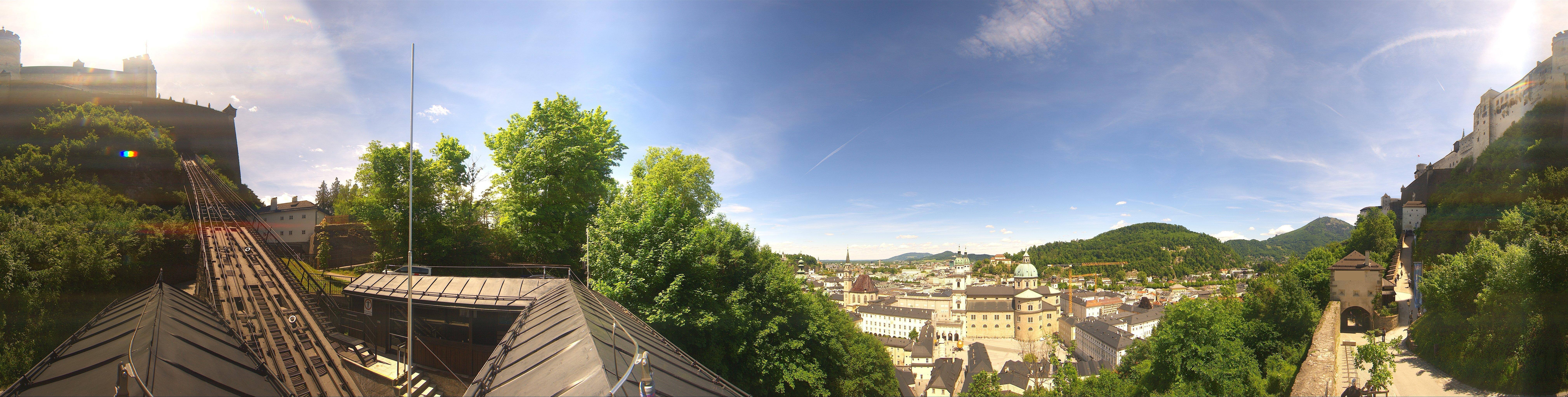 Archiv Foto Webcam Panorama Salzburg Festungsbahn