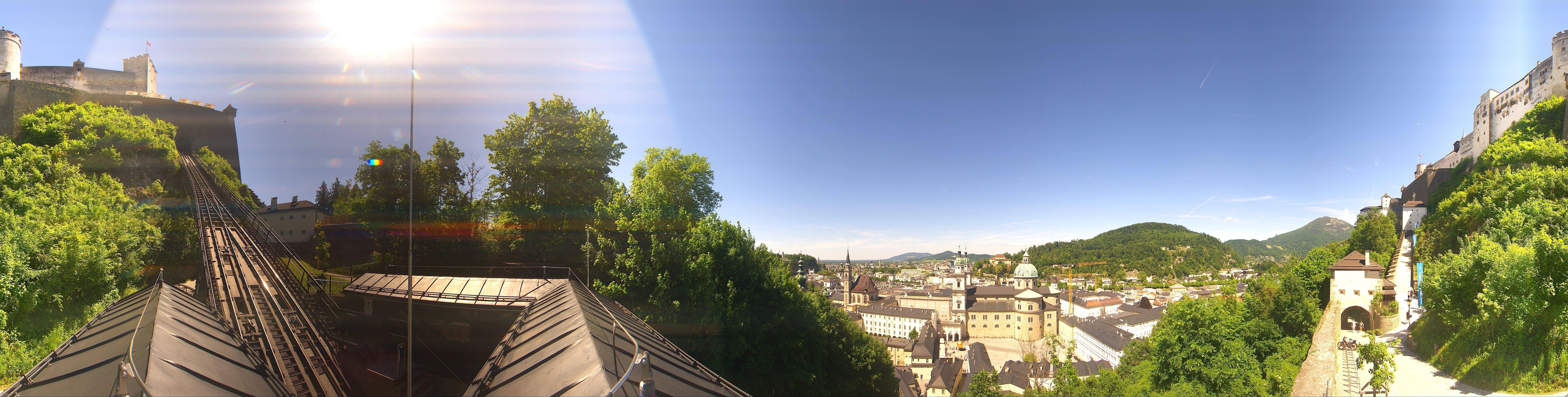 Archiv Foto Webcam Panorama Salzburg Festungsbahn