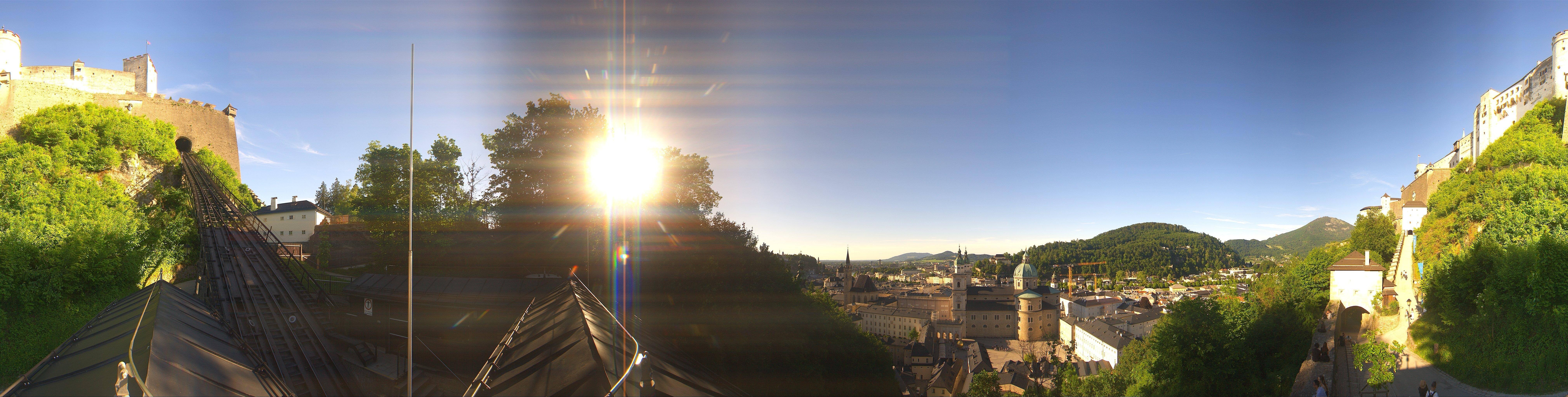 Archiv Foto Webcam Panorama Salzburg Festungsbahn
