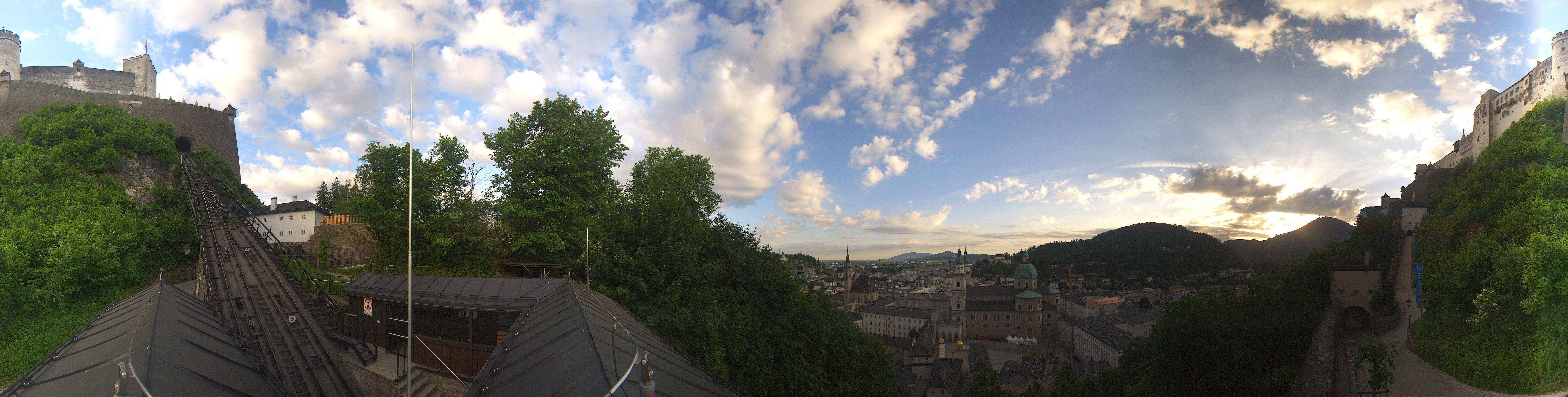Archiv Foto Webcam Panorama Salzburg Festungsbahn