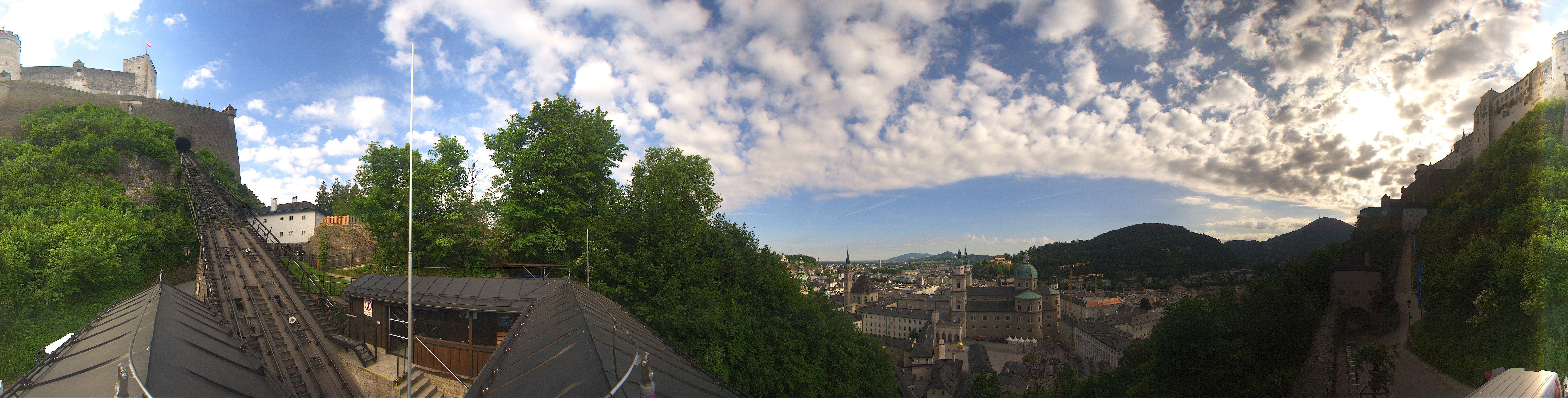 Archiv Foto Webcam Panorama Salzburg Festungsbahn