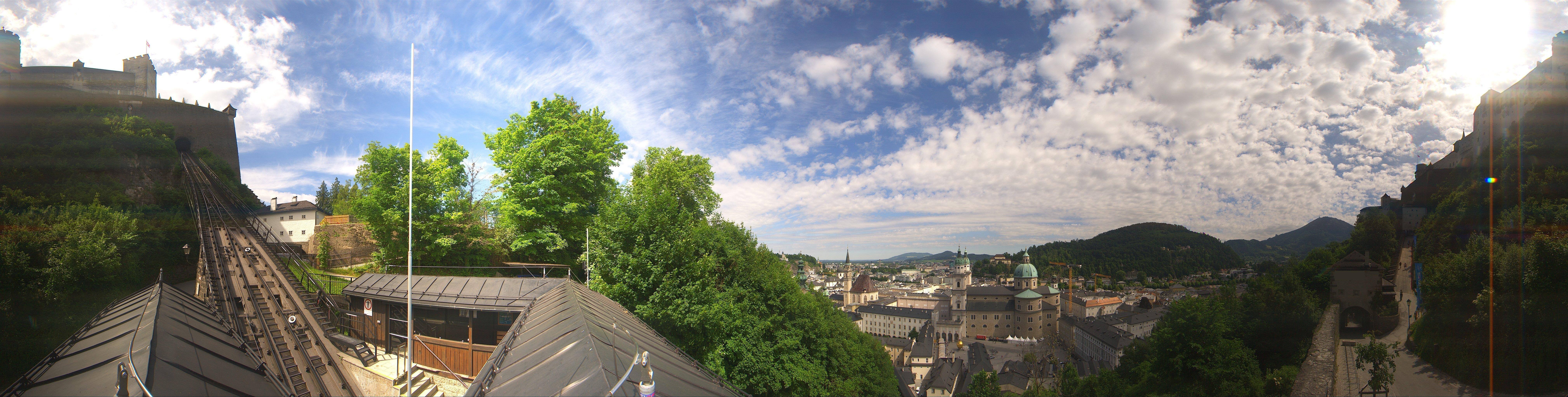 Archiv Foto Webcam Panorama Salzburg Festungsbahn
