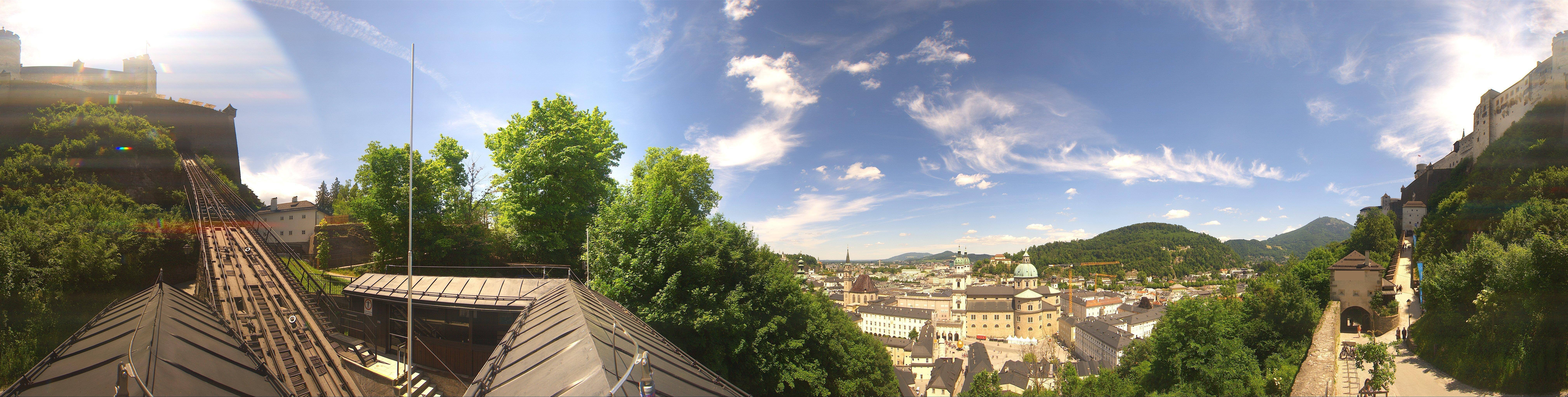 Archiv Foto Webcam Panorama Salzburg Festungsbahn
