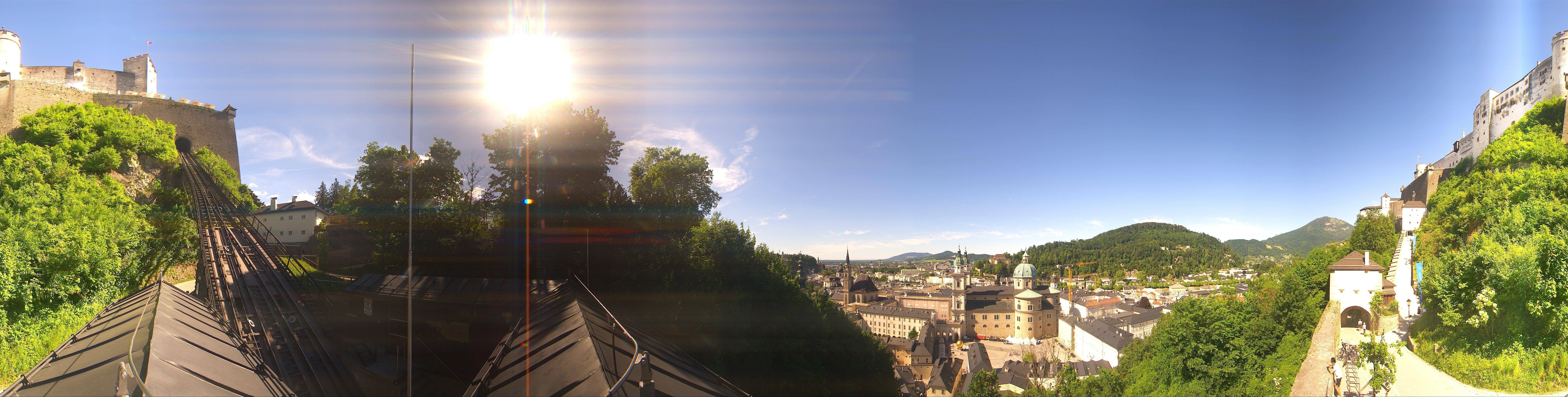 Archiv Foto Webcam Panorama Salzburg Festungsbahn
