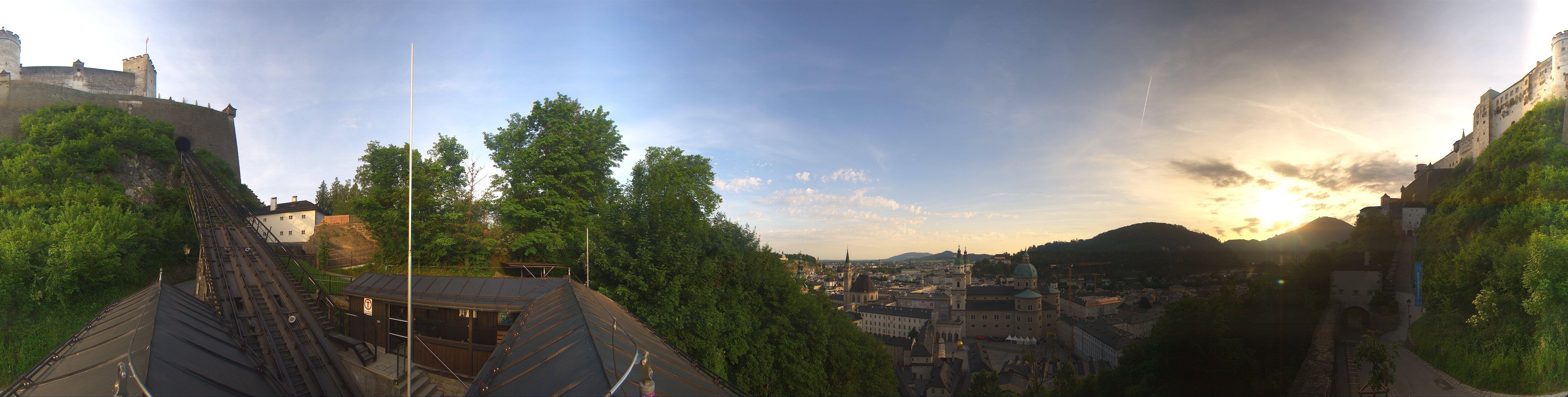 Archiv Foto Webcam Panorama Salzburg Festungsbahn