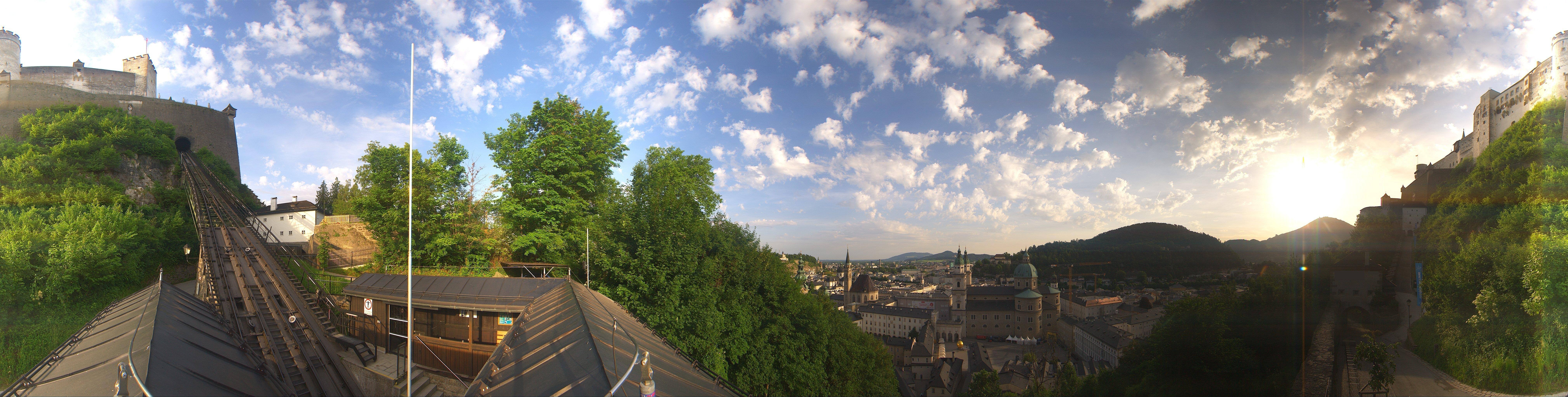 Archiv Foto Webcam Panorama Salzburg Festungsbahn