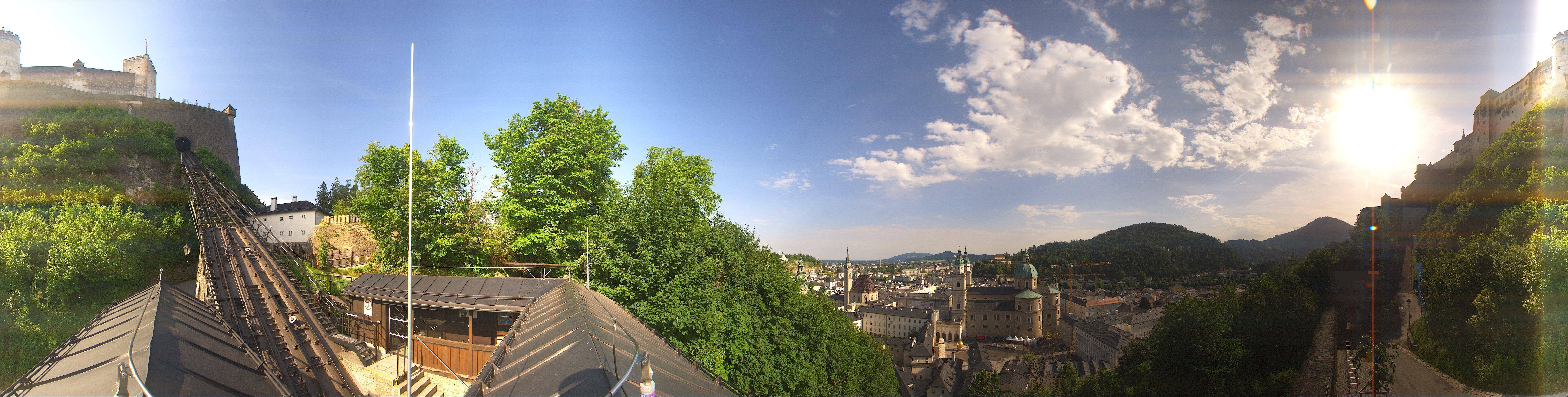Archiv Foto Webcam Panorama Salzburg Festungsbahn