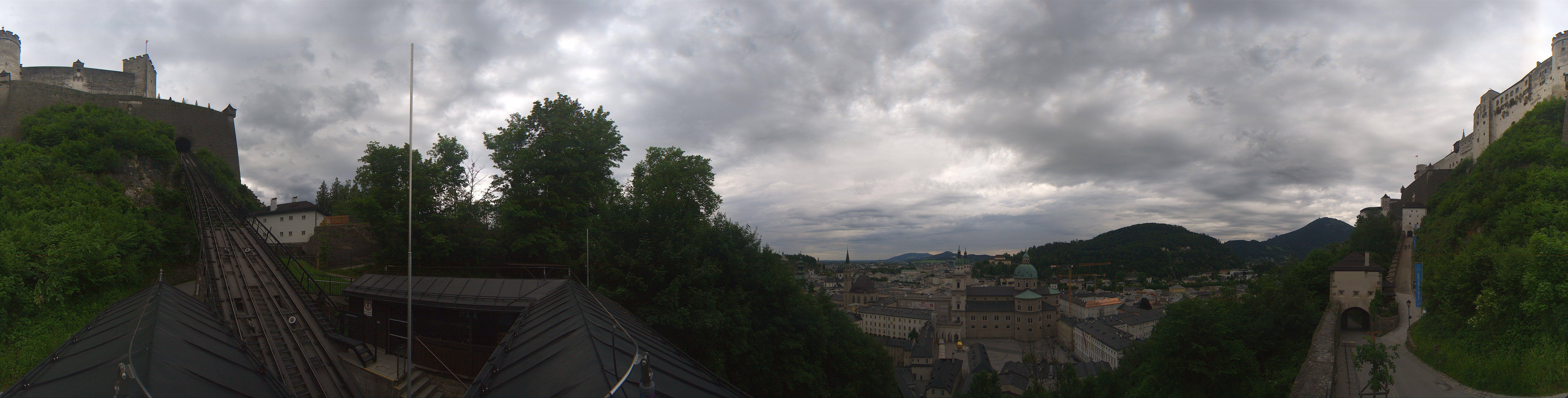 Archiv Foto Webcam Panorama Salzburg Festungsbahn