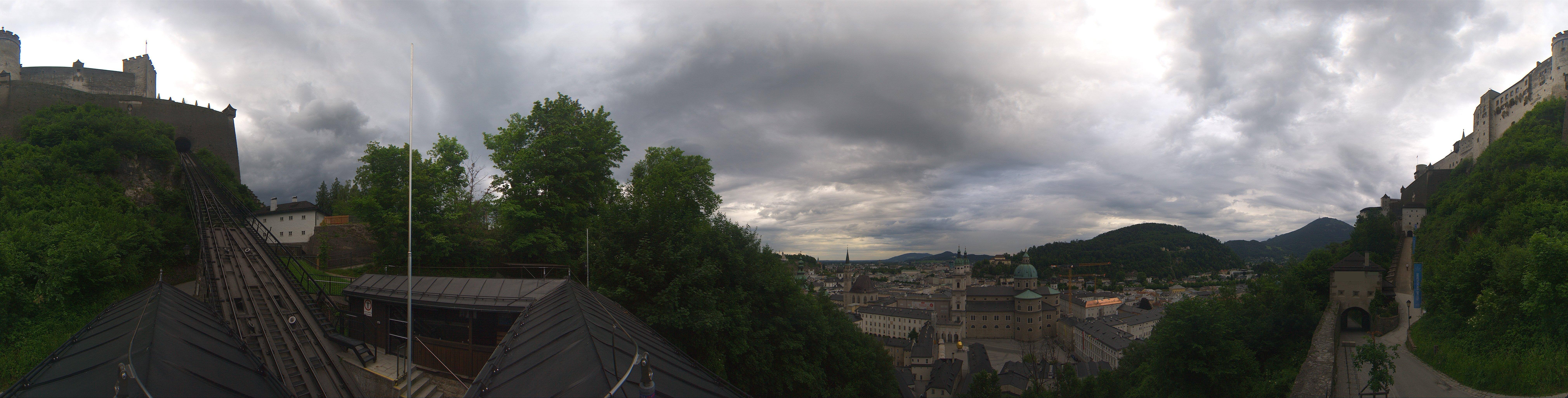 Archiv Foto Webcam Panorama Salzburg Festungsbahn