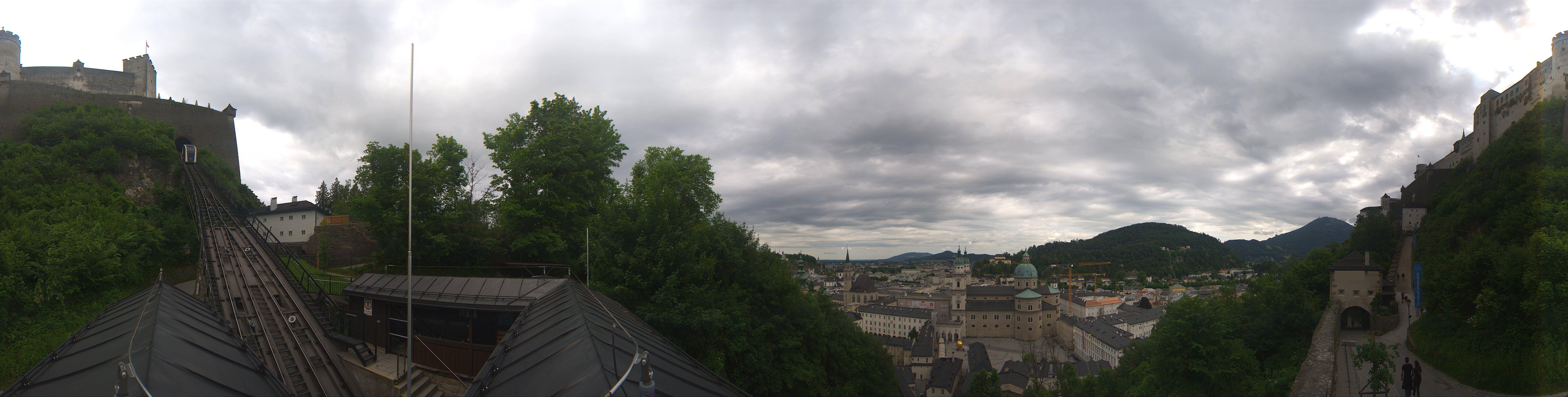Archiv Foto Webcam Panorama Salzburg Festungsbahn