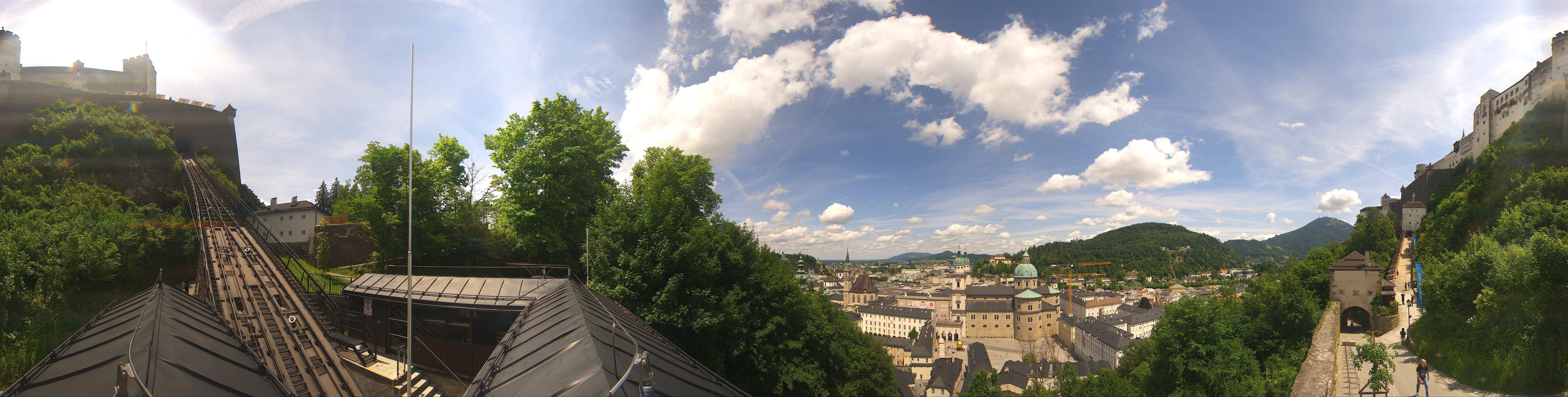 Archiv Foto Webcam Panorama Salzburg Festungsbahn