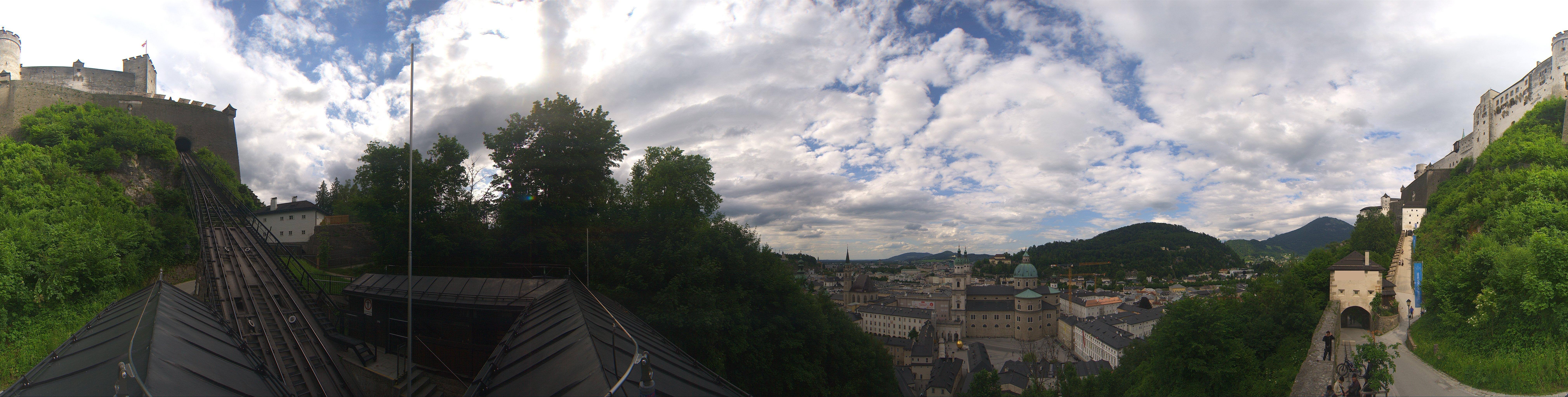 Archiv Foto Webcam Panorama Salzburg Festungsbahn
